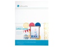 Silhouette Stoff bedruckbar selbstklebend 21.59 cm  27.94 cm  Weiss