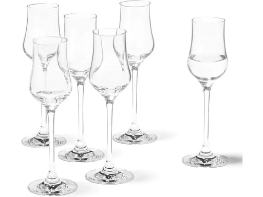 [90158279 552332] Leonardo Grappaglas Ciao 85 ml, 6 Stück, Transparent 