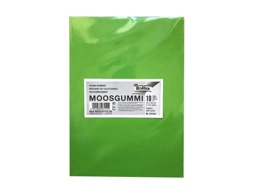 [90158399 599547] Folia Moosgummi-Set 10 Stück, Hellgrün