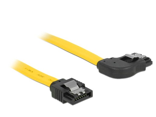 [90015835 610340] Delock SATA3-Kabel gelb, rechts gewinkelt, 50 cm
