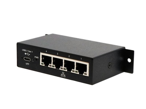 [90015840 815556] Exsys Netzwerk-Adapter EX-1330M USB-C - 4x RJ45 (Gbe)
