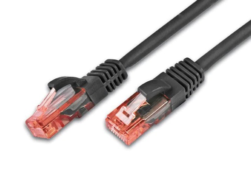 [90158777 229636] Wirewin Patchkabel RJ-45 - RJ-45, Cat 6, UTP, 1 m, Schwarz