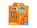 Carioca Farbstifte Baby 3 in 1 Ø 10 mm 10 Stück, Mehrfarbig
