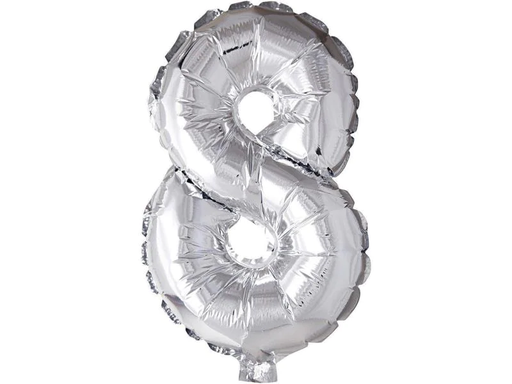 [90158895 719179] Creativ Company Folienballon 8 Silber