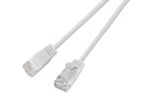 SLIM Slimpatchkabel RJ-45 - RJ-45, Cat 6, UTP, 5 m, Weiss
