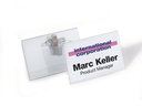 DURABLE Namensschild mit Clip 75 x 40 mm, 50 Stück