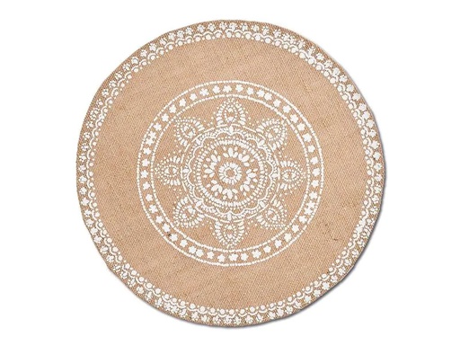 [90015886 1160658] Zeller Present Tischset Mandala Ø 38 cm, Nature