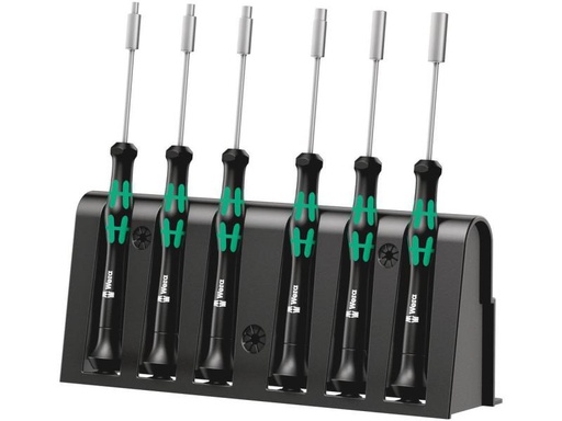 [90159431 890615] Wera Schraubenzieher-Set Kraftform Micro 2069/6, 6-teilig