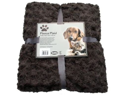 [90159449 615466] Nobby Hunde-Fleecedecke SuperSoft Braun, 100 x 150 cm