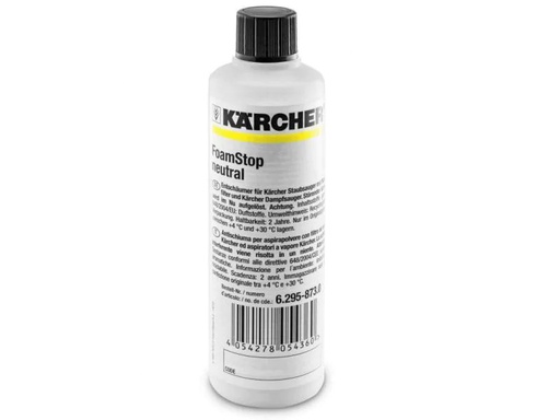 [90015941 377155] Kärcher Maschinenspülmittel Foamstop Neutral, Wasserfilter, 125 ml
