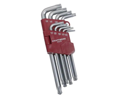 [90159695 263227] Kraftwerk Winkelschlüssel-Set T10-T50 Torx