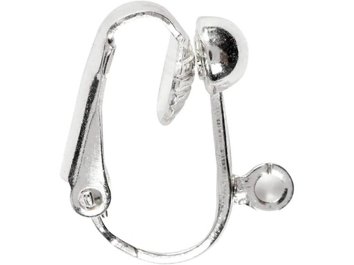 [90159975 871063] Creativ Company Ohrring Clip Versilbert, 16.5 cm, 6 Stk.