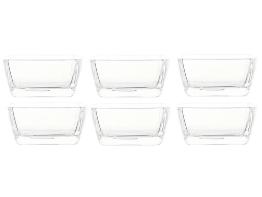 [90159998 779749] Montana Schale Carre 7 x 7 cm, 6 Stück, Transparent