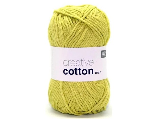 [90160006 1156791] Rico Design Wolle Creative Cotton Aran 50 g, Pistazie hell