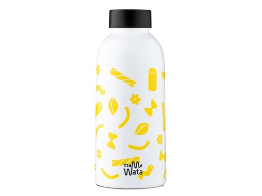 [90160188 1048575] Mama Wata Thermosflasche Pasta 470 ml, Gelb/Weiss