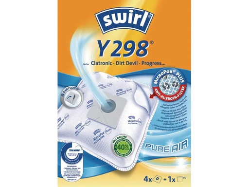 [90160189 572708] Swirl Staubfilterbeutel Y 298 4 Stück