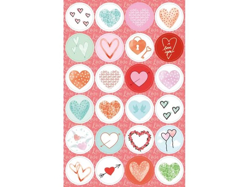 [90160205 1143451] Braun + Company Motivsticker Every Heart 4 Blatt
