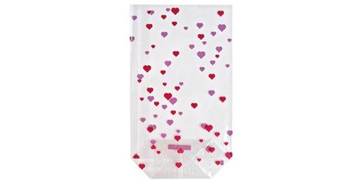 [90160259 1143462] Braun + Company Geschenktüte Herzen Mehrfarbig, 11.5 x 19 cm