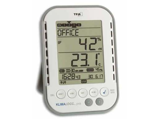 [90160303 185630] TFA Dostmann Thermo-/Hygrometer Klima Logg Pro