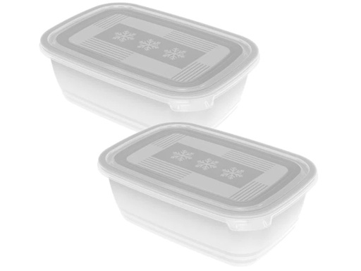[90016019 1125117] Rotho Vorratsbehälter Freeze 2 Stück, 1.9 l, Transparent