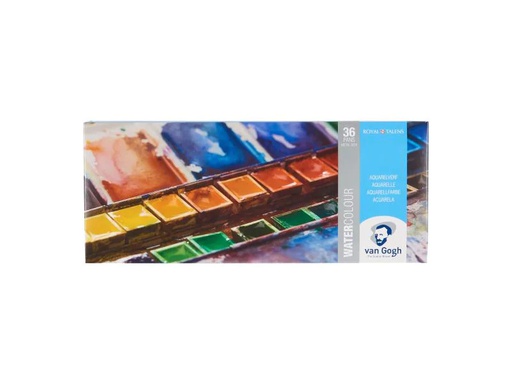 [90160443 995795] Van Gogh Aquarellfarbe Malkasten 36er-Set, Mehrfarbig