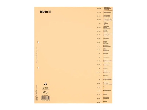 [90160518 555774] Biella Register A4 26 Taben