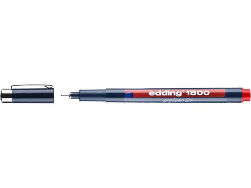 [90160545 966577] edding Profipen 1800 0.1, 0.25 mm, Rot