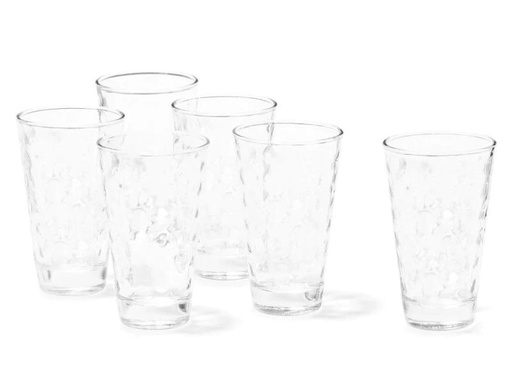 [90160571 431750] Leonardo Trinkglas Optic 300 ml, 6 Stück, Transparent