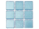 Glorex Selbstklebendes Mosaik Poly-Mosaic 10 mm Hellblau