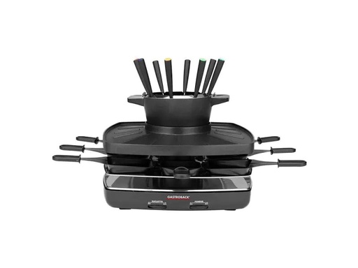 [90160671 993485] Gastroback Raclette Fondue Set Family and Friends