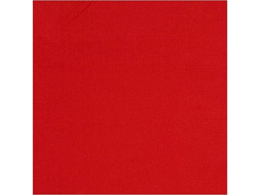 [90160949 884048] Creativ Company Papierservietten Rot 33 cm x 33 cm, 20 Stück, Rot