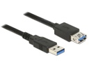 Delock USB 3.0-Verlängerungskabel  USB A - USB A 0.5 m