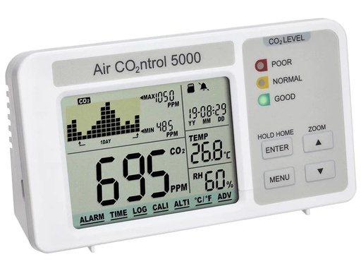 [90161137 1143711] TFA Dostmann CO2 Luftgütemonitor Airco2ntrol 5000 Weiss