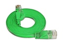 SLIM Slimpatchkabel RJ-45 - RJ-45, Cat 6, UTP, 10 m, Grün
