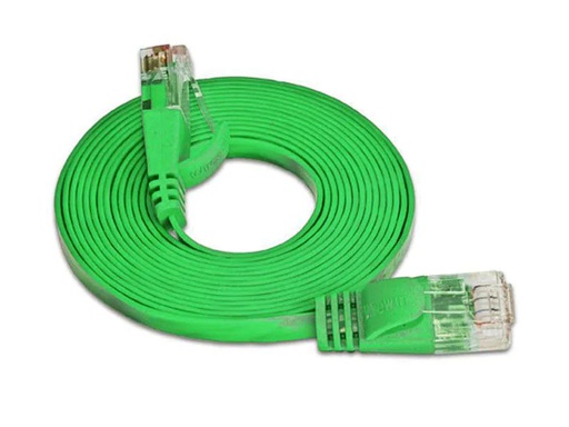 [90161242 314651] SLIM Slimpatchkabel RJ-45 - RJ-45, Cat 6, UTP, 10 m, Grün