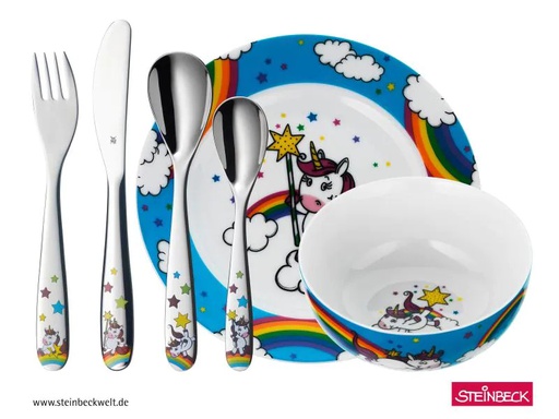 [90161359 766293] WMF Kindergeschirrset Einhorn 6-teilig