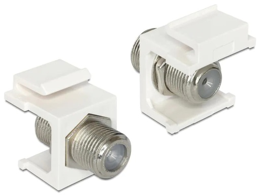 [90016166 602473] Delock Keystone-Modul Typ F Weiss