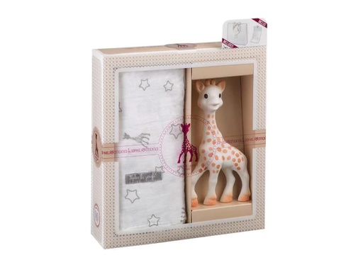[90016199 633267] Sophie la girafe Geschenkset Spielfigur und Mulltuch