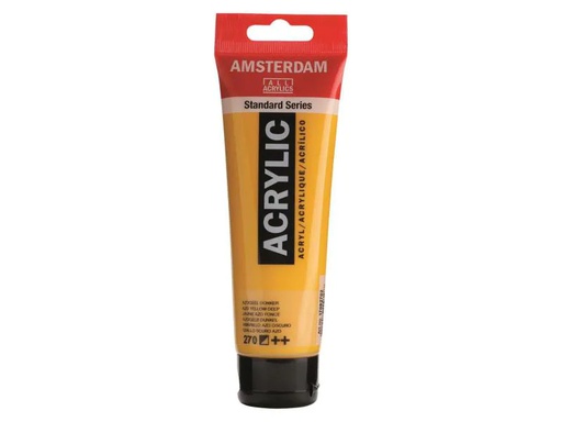 [90001602 995903] Amsterdam Acrylfarbe Standard 270 Azogelb halbdeckend, 120 ml