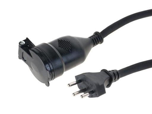 [90016955 676438] Schönenberger Verlängerungskabel 10 m T13-T12 Gummi