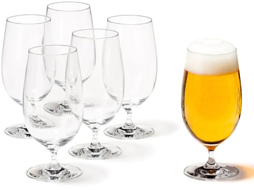 [90017432 552334] Leonardo Bierglas Ciao+ 300 ml, 6 Stück, Transparent