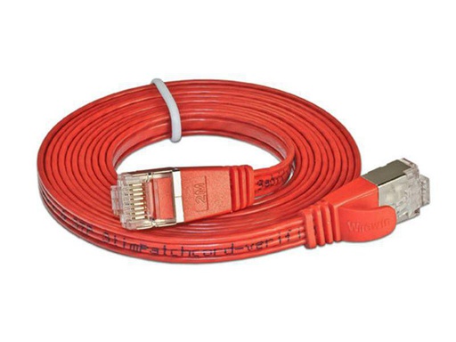 [90017546 314806] SLIM Slimpatchkabel RJ-45 - RJ-45, Cat 6, STP, 15 m, Rot