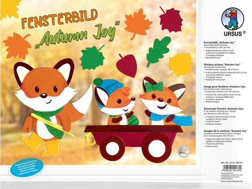 [90017667 1109713] URSUS Bastelset Fensterbild Herbst