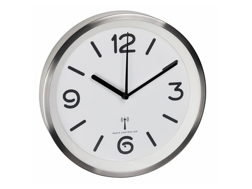 [90017695 1093721] TFA Dostmann Funk-Wanduhr Weiss