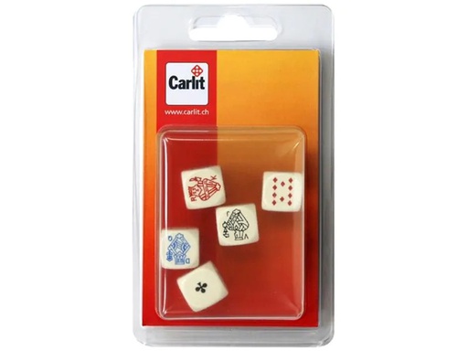 [90001774 640721] Ravensburger Würfel 5 Poker16mm mit Regel