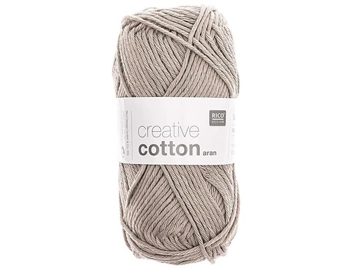 [90018224 945262] Rico Design Wolle Creative Cotton Aran 50 g Grau