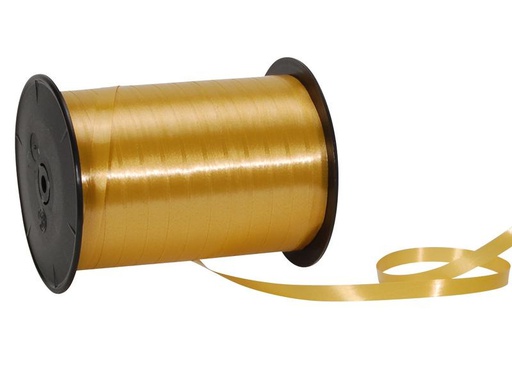 [90018340 1122455] Spyk Geschenkband Poly Glatt 7 mm x 500 m, Gold