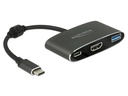 Delock Adapter USB-C - HDMI, USB 3.0 Schwarz