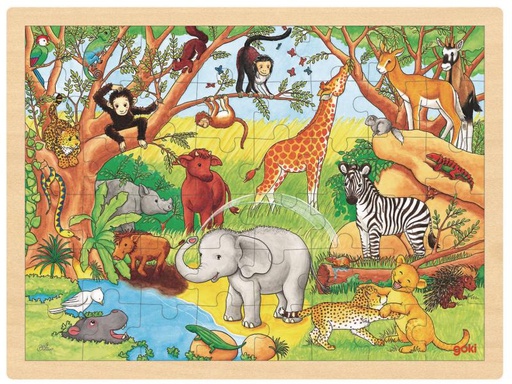 [90001839 657681] Goki Puzzle Einlegepuzzle Afrika