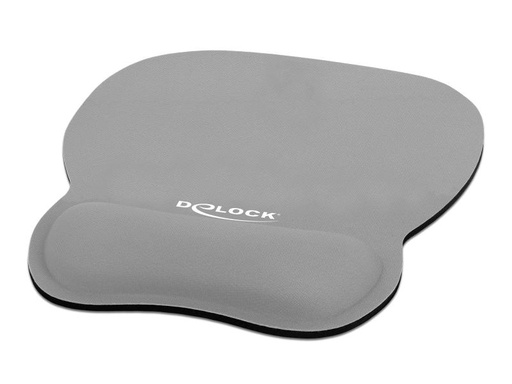 [90018791 1081488] Delock Ergonomische Mausmatte mit Handballenauflage Grau